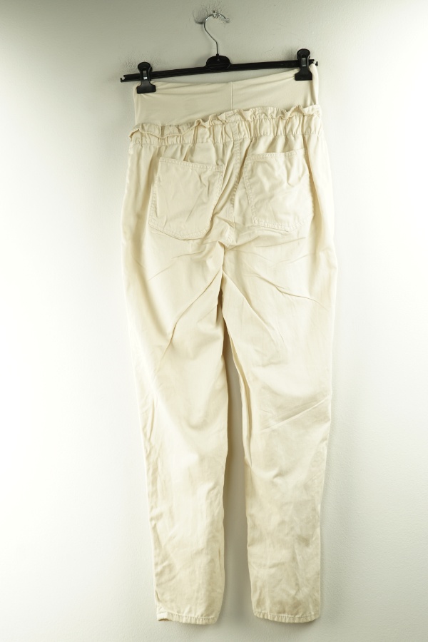 Spodnie beżowe jeansowe ciążowe - H&M zdjęcie 2