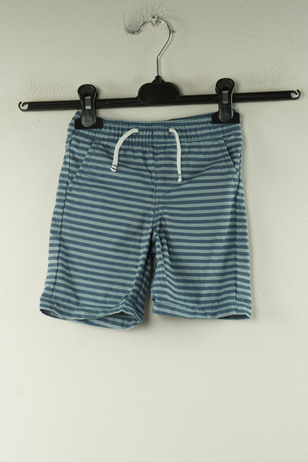 Krótkie spodenki jeansowe w granatowo - niebieskie paski - PRIMARK zdjęcie 1