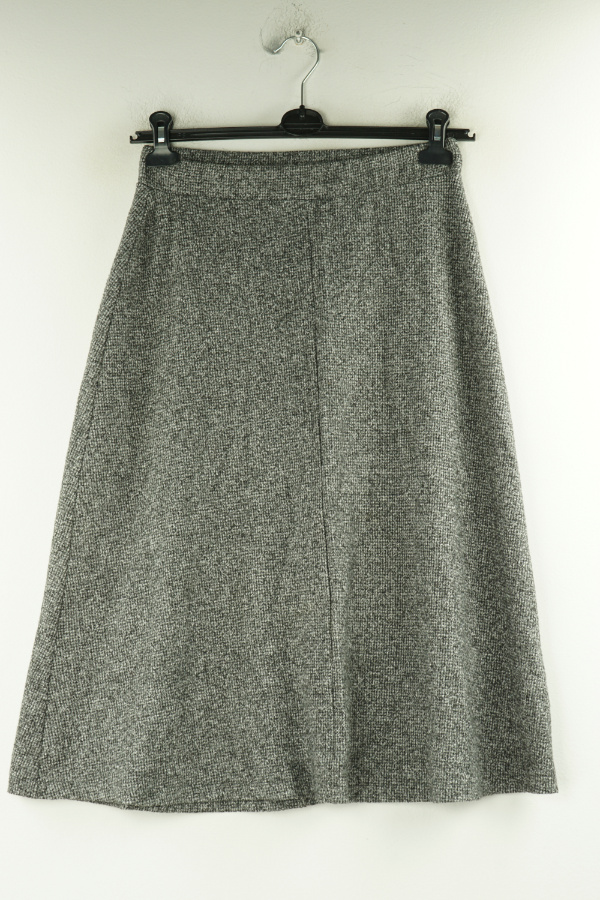 Spódnica szara melanż sweterkowa - MANGO zdjęcie 2