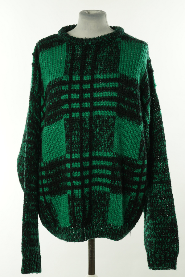 Sweter zielono-czarny - STREET SCENE zdjęcie 1