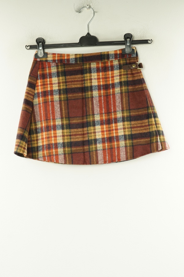 Spódnica beżowo brązowa w kratkę - DUNNES STORES zdjęcie 1