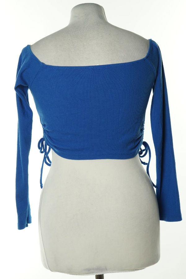 Top niebieski prążkowany - FB SISTER zdjęcie 2