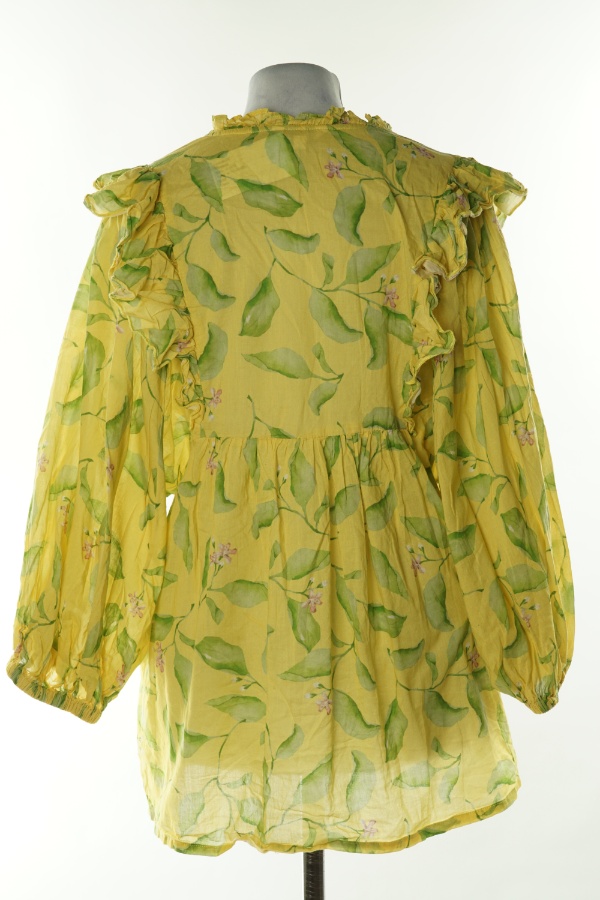 Bluzka żółta w kwiaty - INDISKA zdjęcie 2