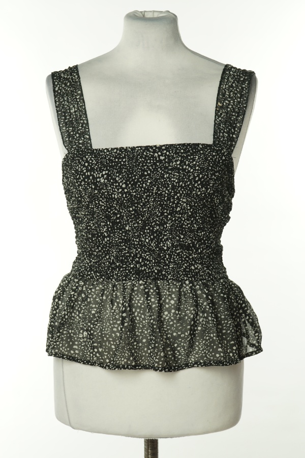 Bluzka czarna w białe ciapki - JAPAN zdjęcie 1