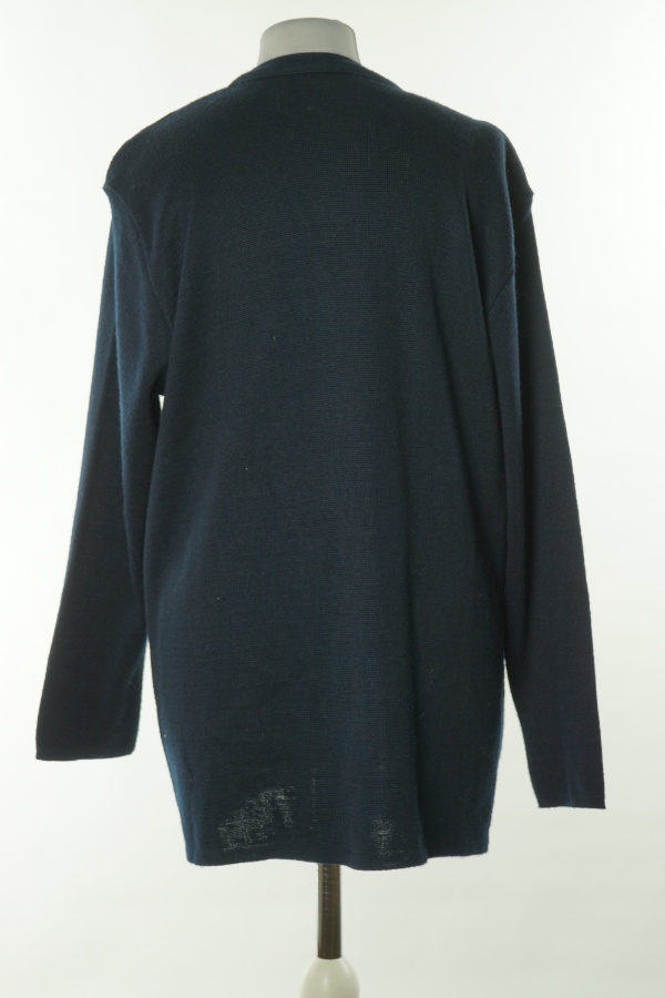 Kardigan granatowy ze złotymi guzikami(30%wełna) - BRAK METKI Z NAZWĄ PRODUCENTA zdjęcie 2