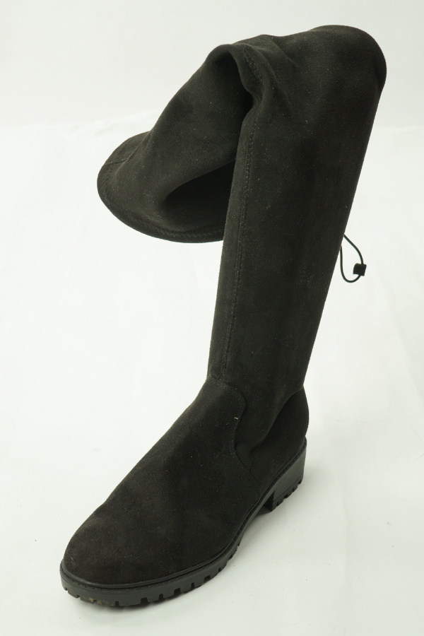 Kozaki czarne zamszowe wysokie - PRIMARK zdjęcie 1