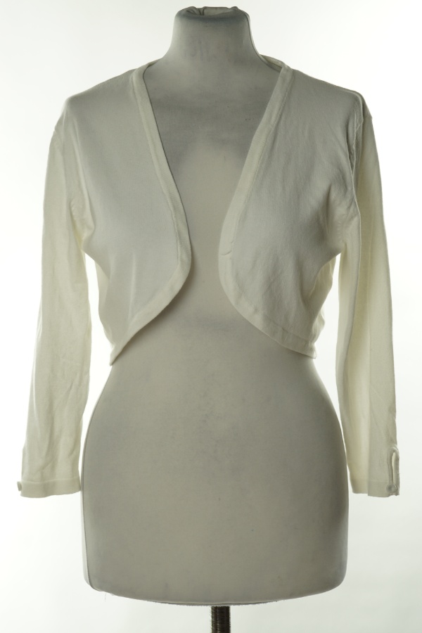 Narzutka biała sweterkowa - PROMOD zdjęcie 1