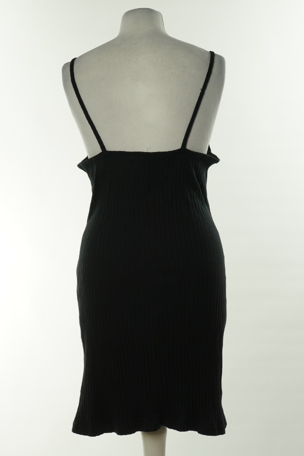Sukienka prążkowana czarna H&M - H&M zdjęcie 2