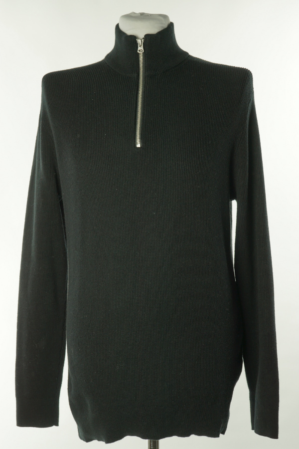 Sweter czarny z wyższym kołnierzem - ONLY & SONS zdjęcie 1