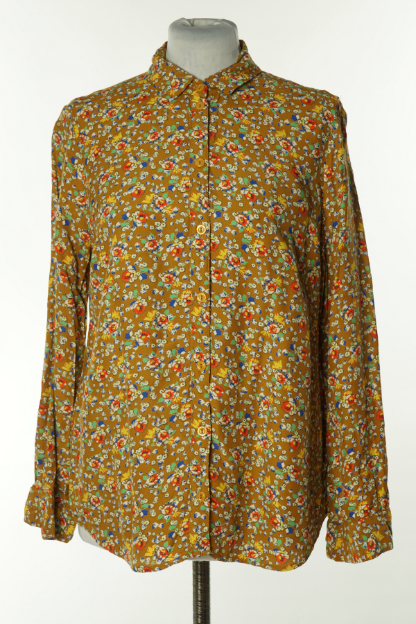 Koszula żółta w kolorowe kwiaty - TOPSHOP zdjęcie 1