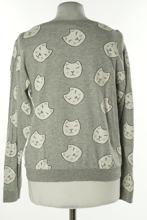 Bluzka szara w koty - H&M zdjęcie 2