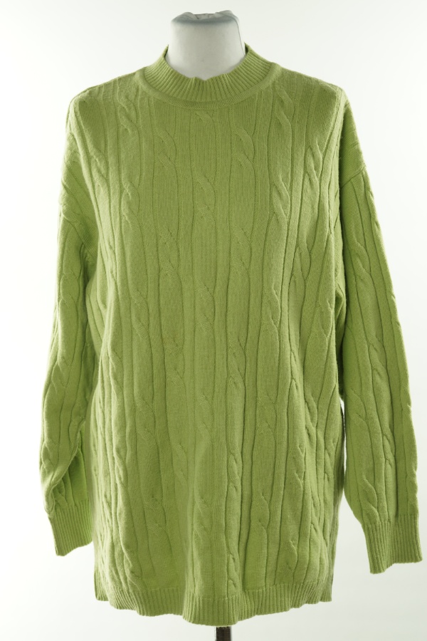 Sweter jasnozielony (50%wełny) - RABE zdjęcie 1