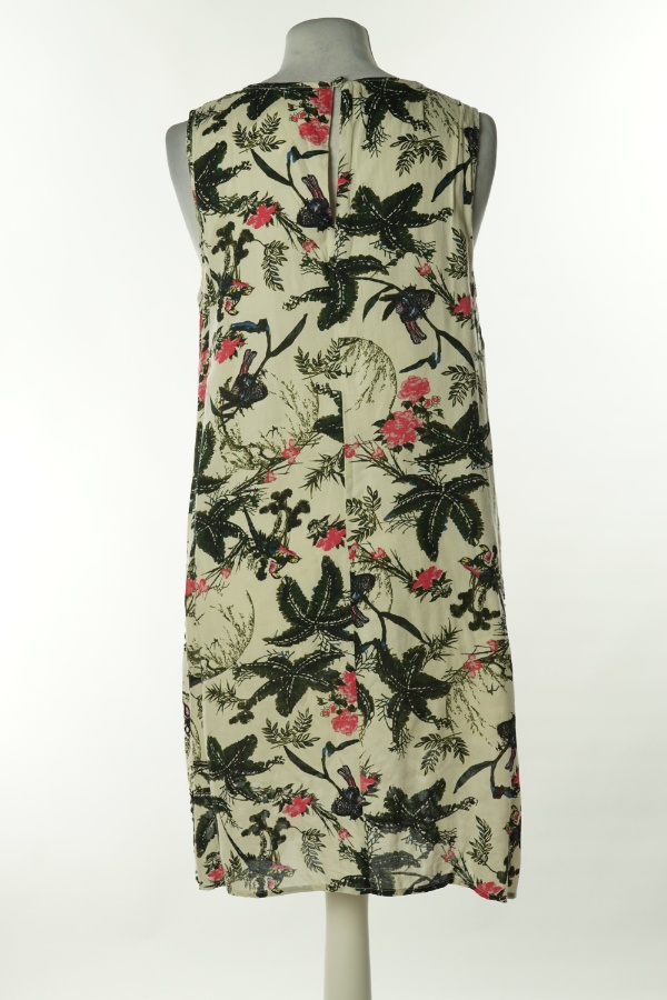 Sukienka kremowa w zielone liście - RIVER ISLAND zdjęcie 2