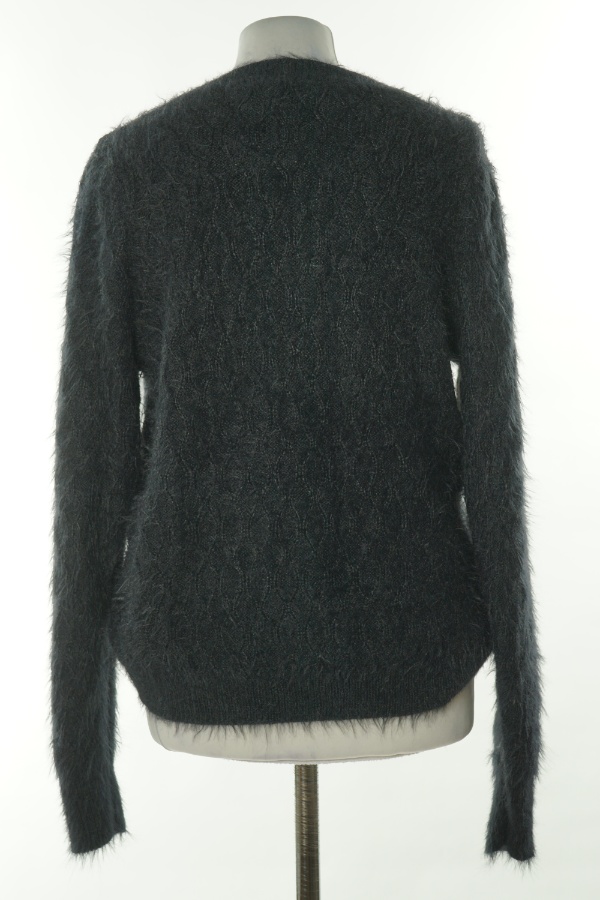 Sweter czarny włochaty - VERO MODA zdjęcie 2