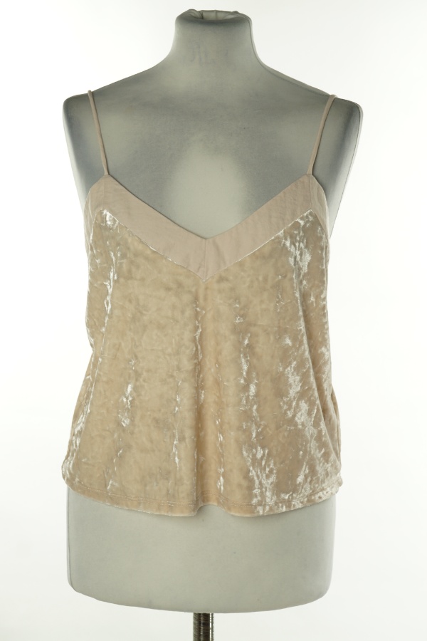 Top beżowy welurowy - FOREVER 21 zdjęcie 1