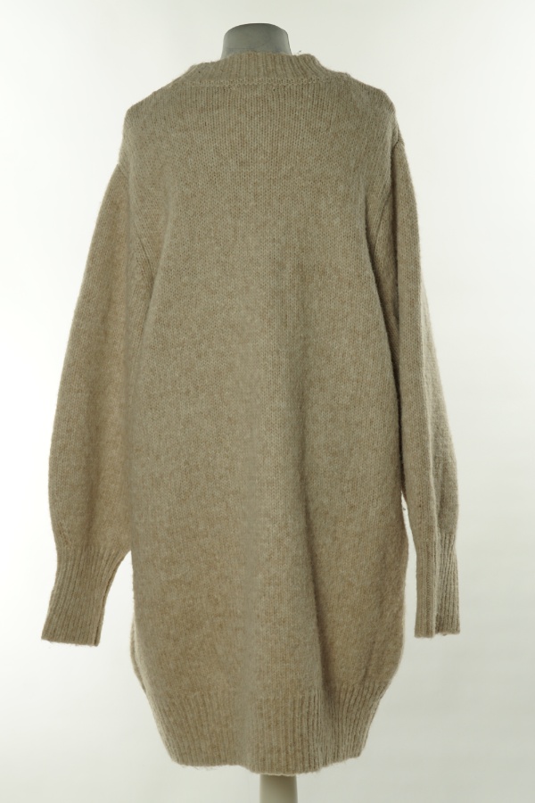 Sukienka beżowa sweterkowa - TOPSHOP zdjęcie 2