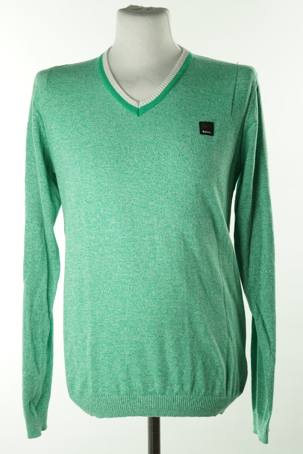 Sweter zielony melanż - BENCH zdjęcie 1