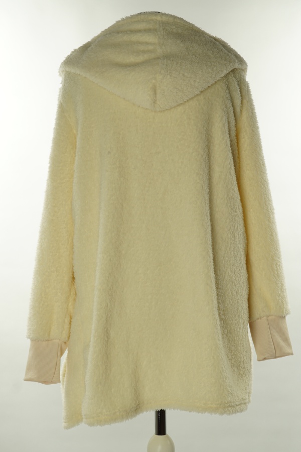 Piżama beżowa z szlafrokiem - BRAK METKI Z NAZWĄ PRODUCENTA zdjęcie 2