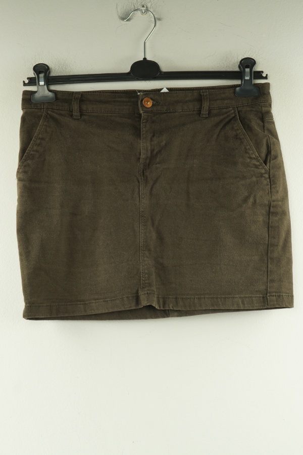 Spódnica brązowa jeansowa - H&M zdjęcie 1