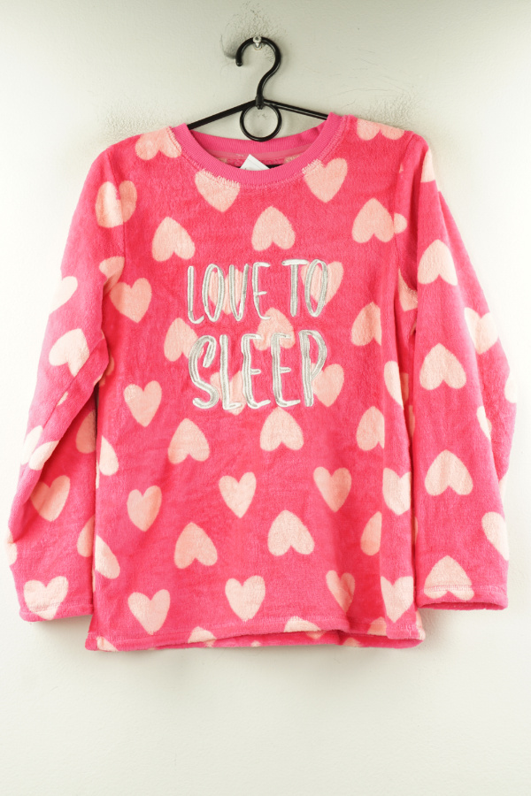 Polar różowy w serca z napisem - DUNNES STORES zdjęcie 1