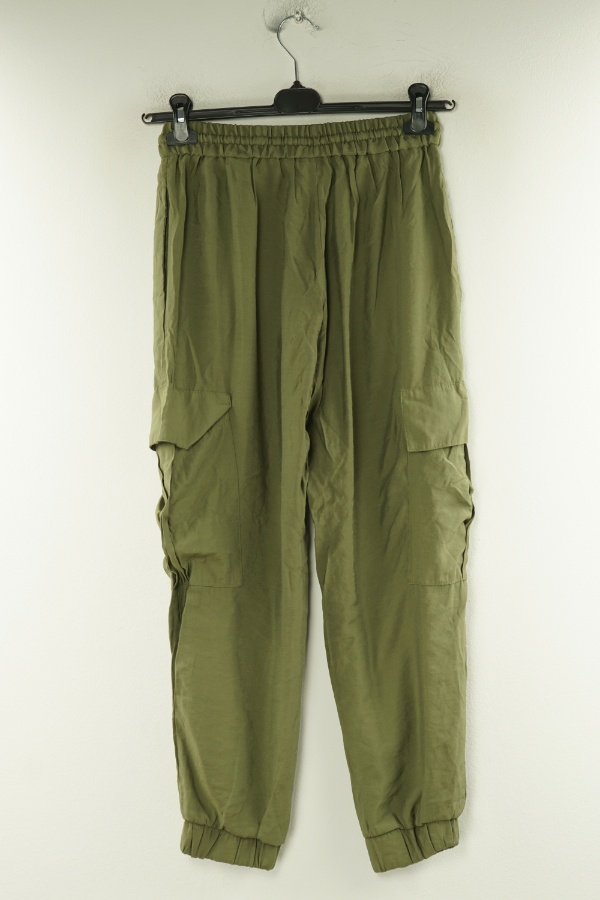 Spodnie materiałowe khaki - INDITEX zdjęcie 2