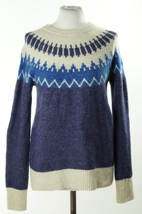 Sweter niebiesko-biały - VERO MODA zdjęcie 1