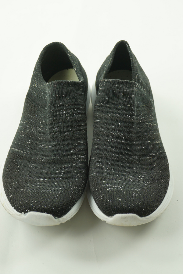 Buty sportowe czarne ze srebrną nitką - CIPRIATA zdjęcie 2