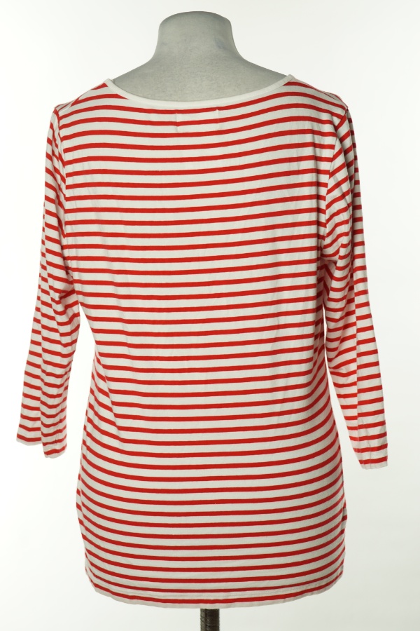 Bluzka biało-czerwona w paski - SAVIDA zdjęcie 2