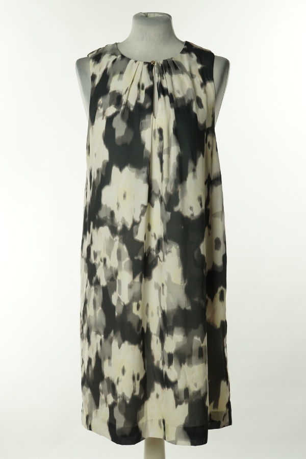 Sukienka biało-szara - H&M zdjęcie 1