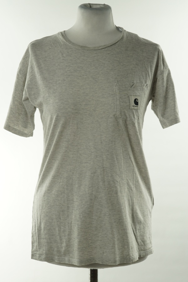 Koszulka szara z kieszonką logo - CARHARTT zdjęcie 1