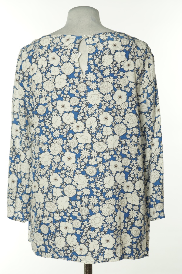 Bluzka niebieska w białe kwiaty - PARK LANE zdjęcie 2