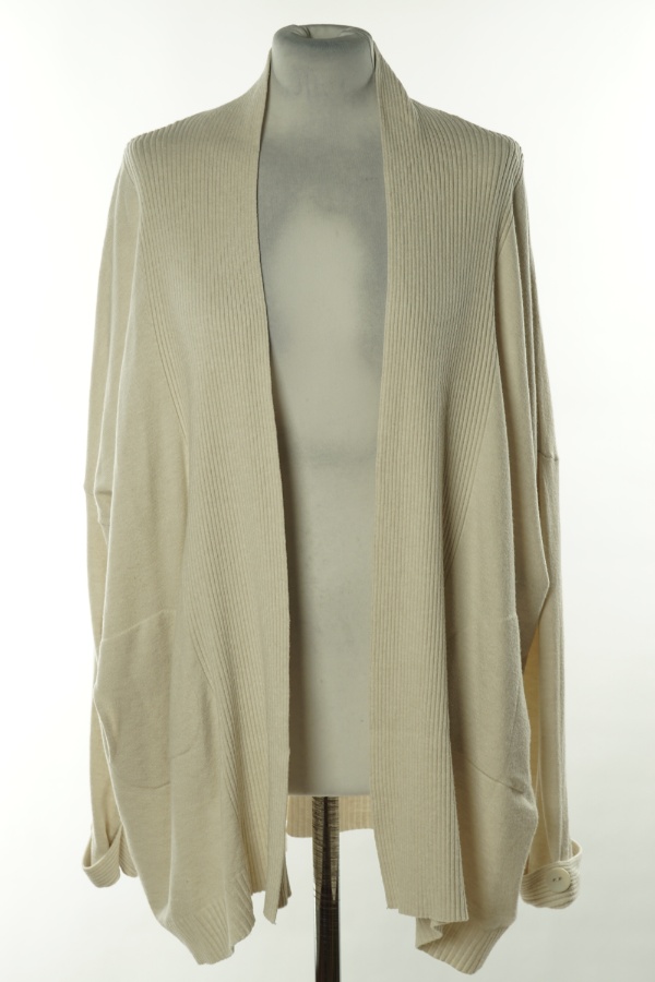 Kardigan beżowy sweterkowy - TESE zdjęcie 1