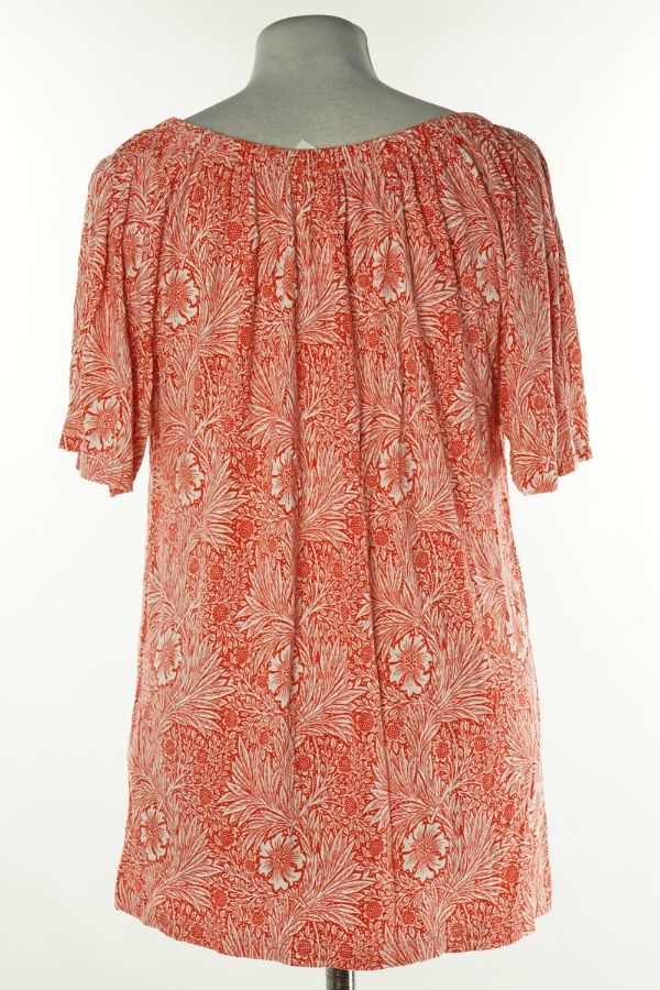 Bluzka biało-czerwona w kwiaty - NEXT zdjęcie 2