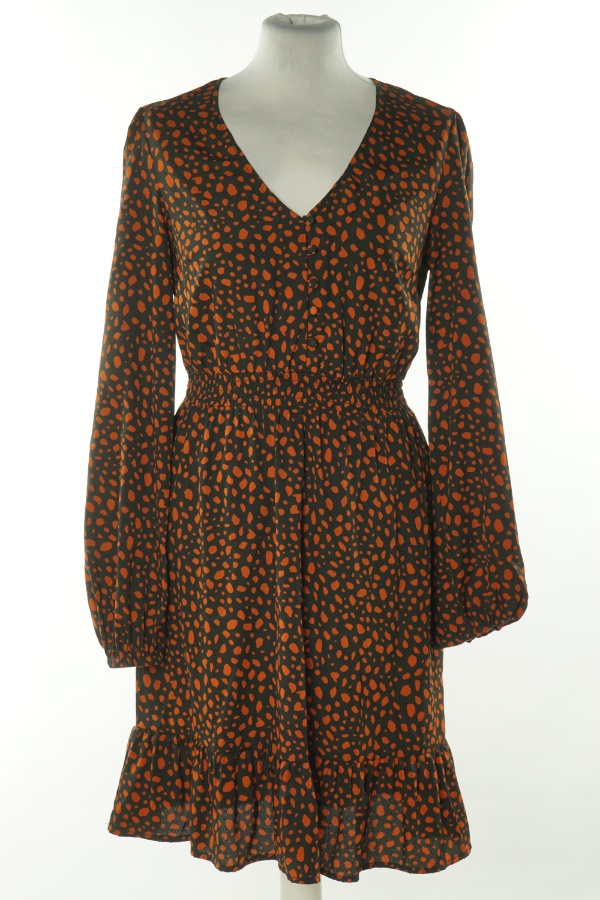 Sukienka czarna w ceglaste ciapki - NEW LOOK zdjęcie 1