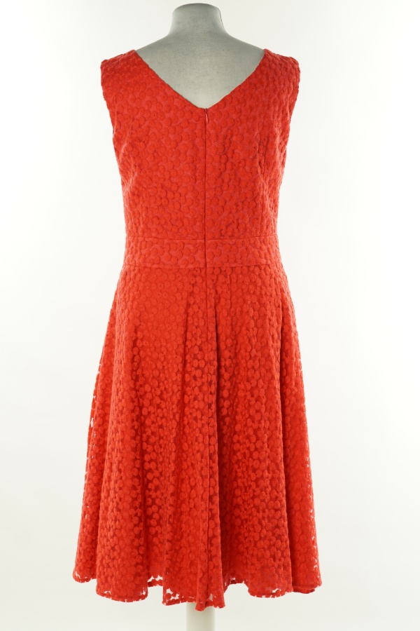 Sukienka czerwona wzorzysta - DAISY MAY zdjęcie 2