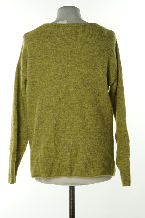 Sweter jasnozielony(25%WEŁNY)(14%MOHER) - BRAK METKI Z NAZWĄ PRODUCENTA zdjęcie 2