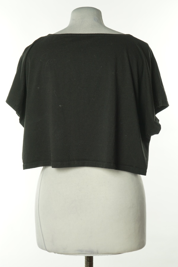 Koszulka czarna z białym napisem - SHEIN zdjęcie 2