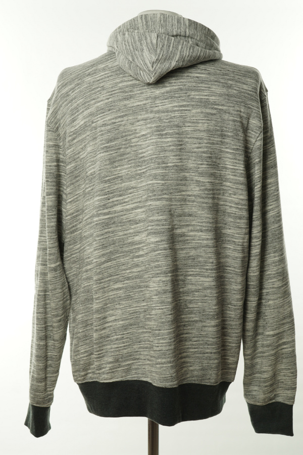 Bluza biao szara melanż z kapturem - BONPRIX zdjęcie 2