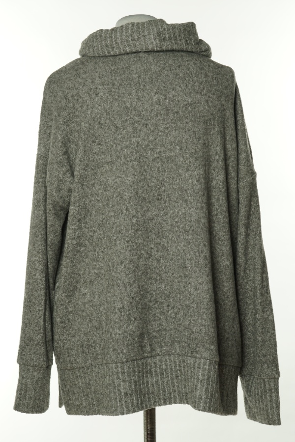 Sweter szary z kołnierzem - F&F zdjęcie 2