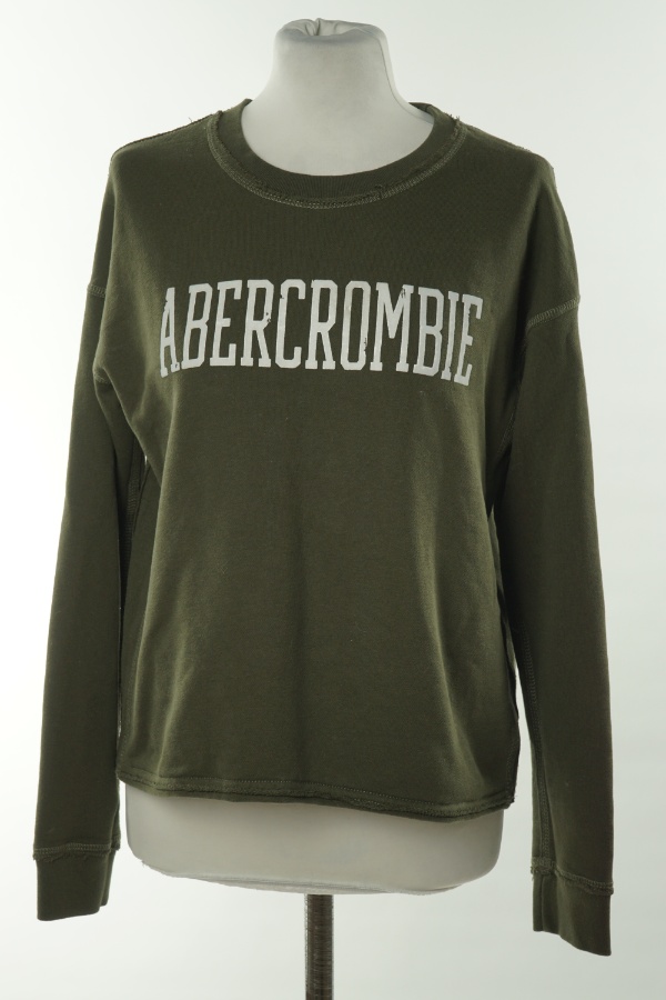 Bluza zielona napis - ABERCROMBIE & FITCH zdjęcie 1