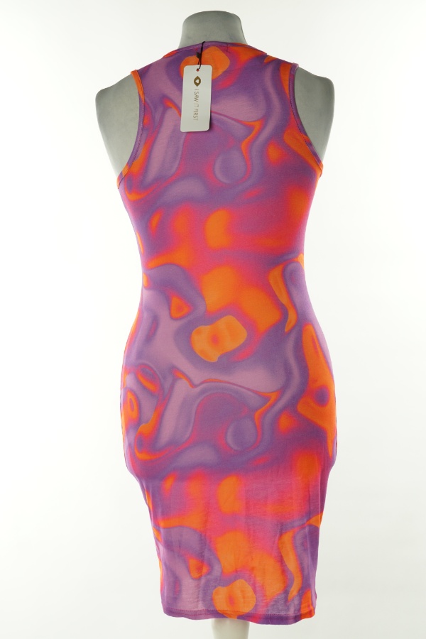 Sukienka fiolotowo-pomarańczowa - I SAW IT FIRST zdjęcie 2