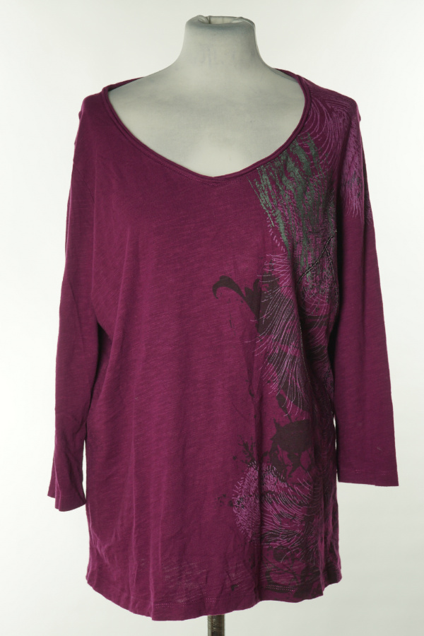 Bluzka fioletowa ze wzorem i cekinami - ST. JOHNS BAY zdjęcie 1