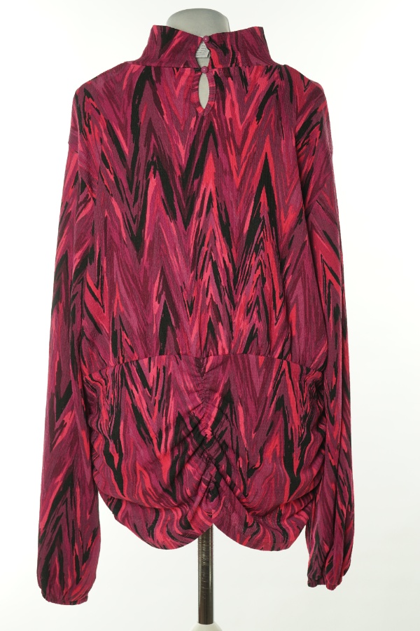 Bluzka różowo-czarna wzorzysta - GALLERY zdjęcie 2