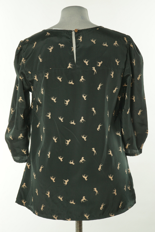 Bluzka czarna w konie - OASIS zdjęcie 2