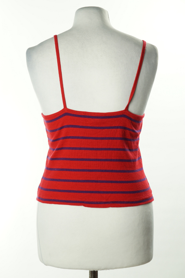 Top czerwony w fioletowe paski, PRIMARK - PRIMARK zdjęcie 2