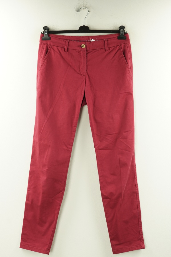 Spodnie materiałowe bordowe - BANDOLINO zdjęcie 1