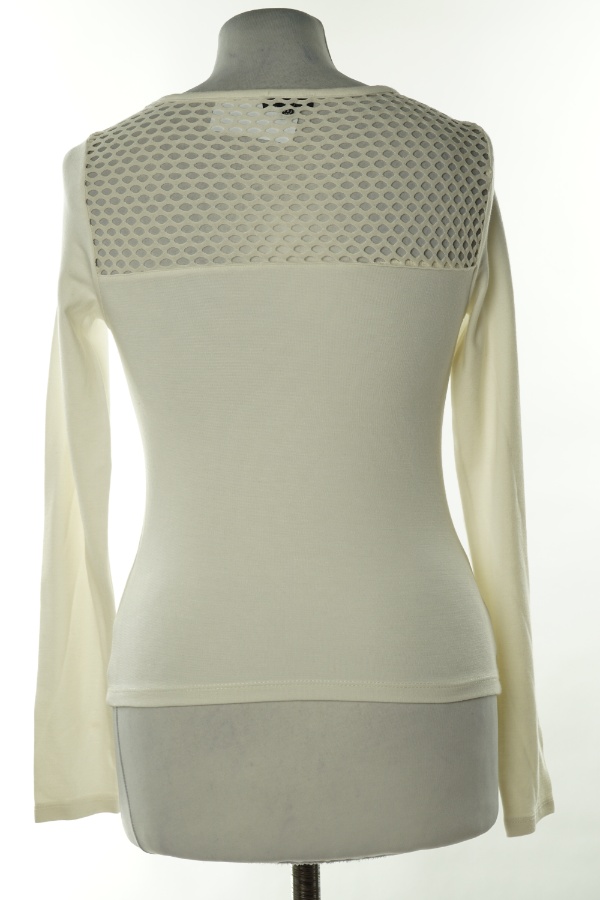 Bluzka kremowa z ażurową wstawką - RIVER ISLAND zdjęcie 2