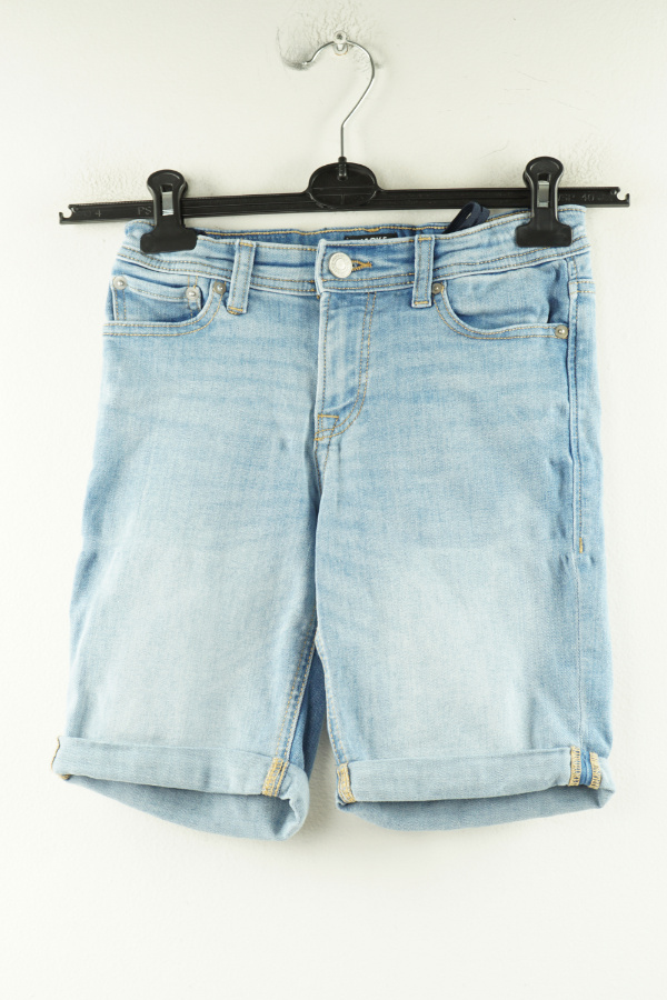 Krótkie spodenki niebieskie jeansowe - JACK & JONES zdjęcie 1