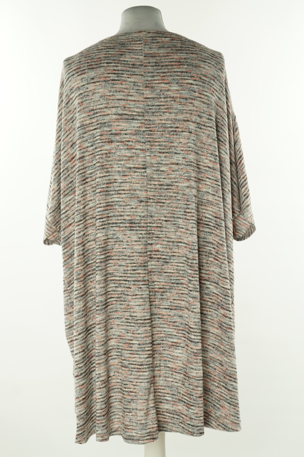 Narzutka szara melanż - BRAK METKI Z NAZWĄ PRODUCENTA zdjęcie 2