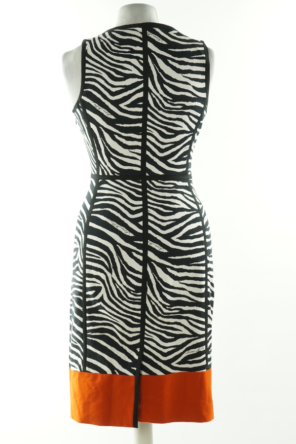 Sukienka czarno-biała zebra - KAREN MILLEN zdjęcie 2